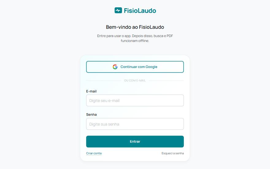FisioLaudo screenshot